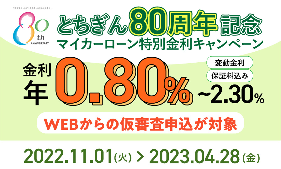 とちぎんマイカーローン 来店不要型 マイカーローンのことなら栃木銀行