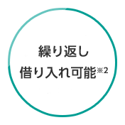 繰り返し借り入れ可能※2