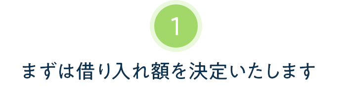 まずは借り入れ枠を設定いたします