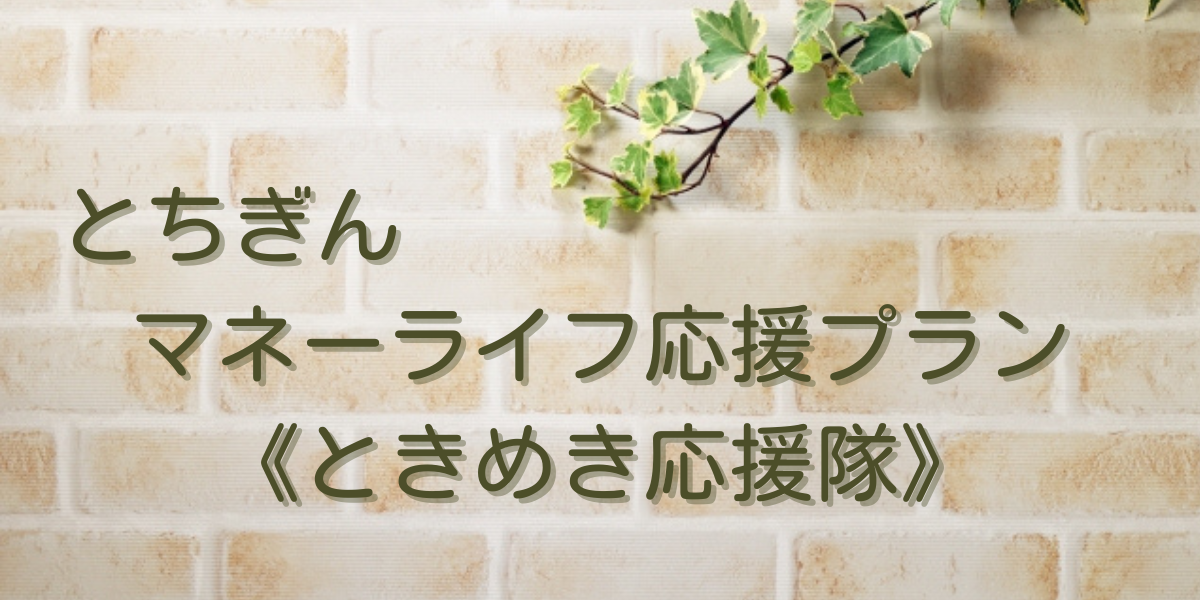 とちぎんマネーライフ応援プラン《ときめき応援隊》